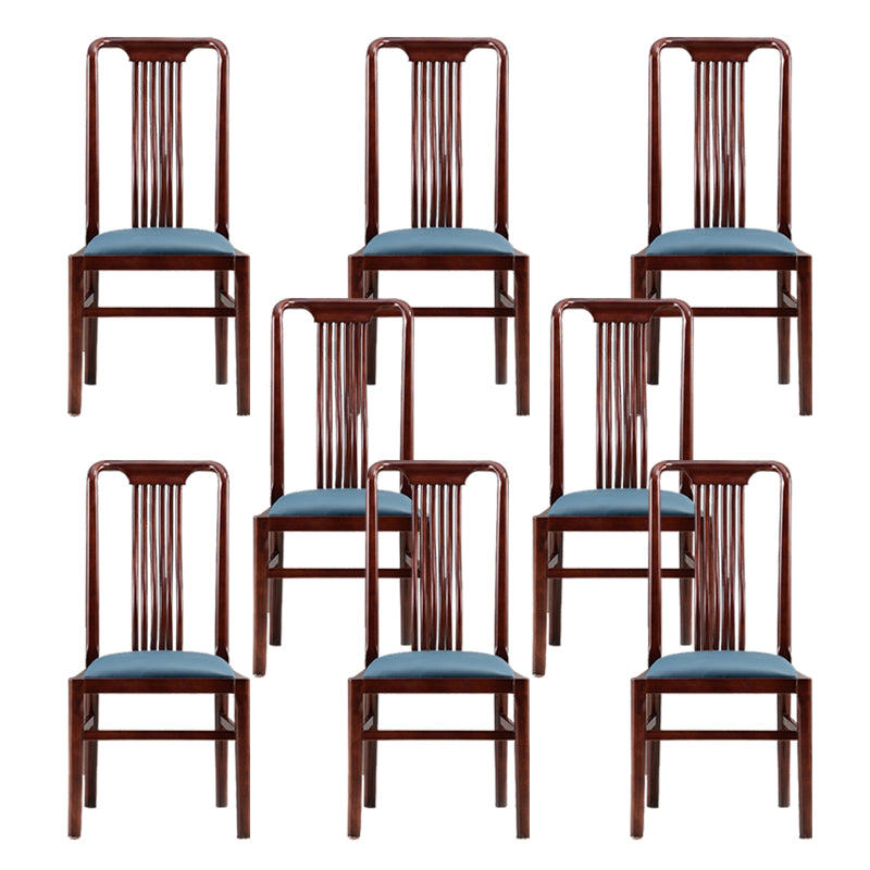 Solid Wood Traditional Dining Chair Matte Finish Side Chair for Home