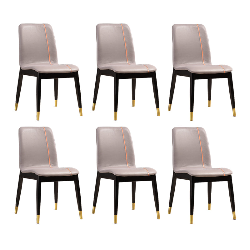 Solid Wood Traditional Dining Chair Matte Finish Side Chair for Home