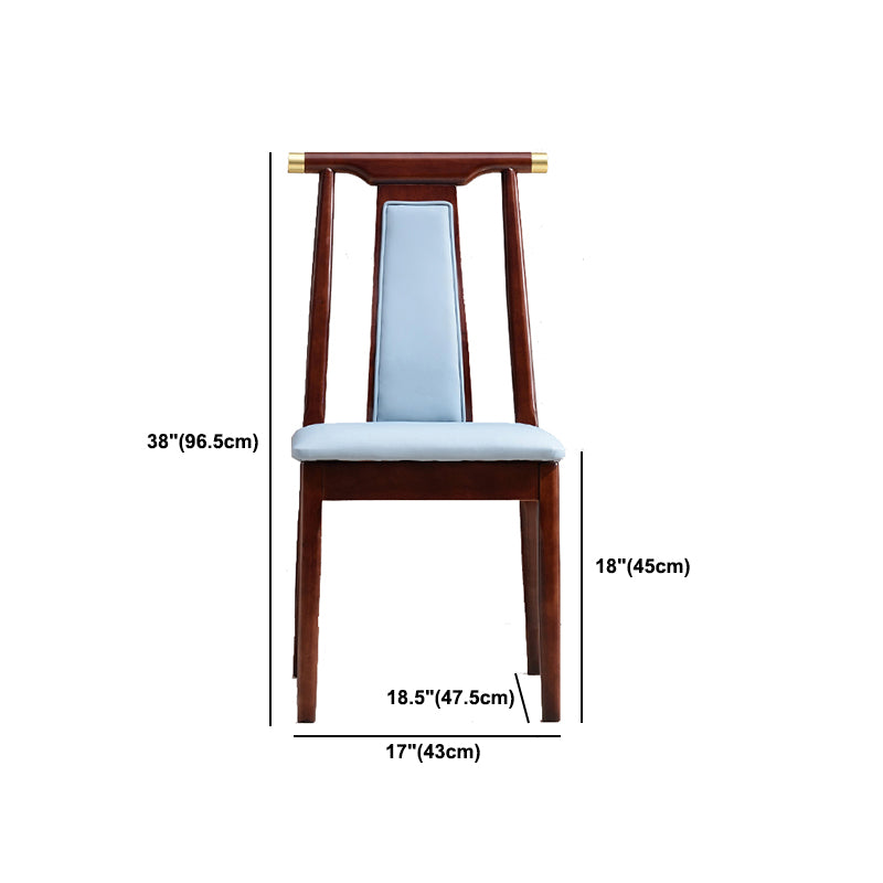 Solid Wood Traditional Dining Chair Matte Finish Side Chair for Home