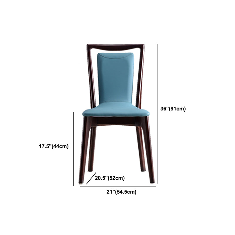 Solid Wood Traditional Dining Chair Matte Finish Side Chair for Home