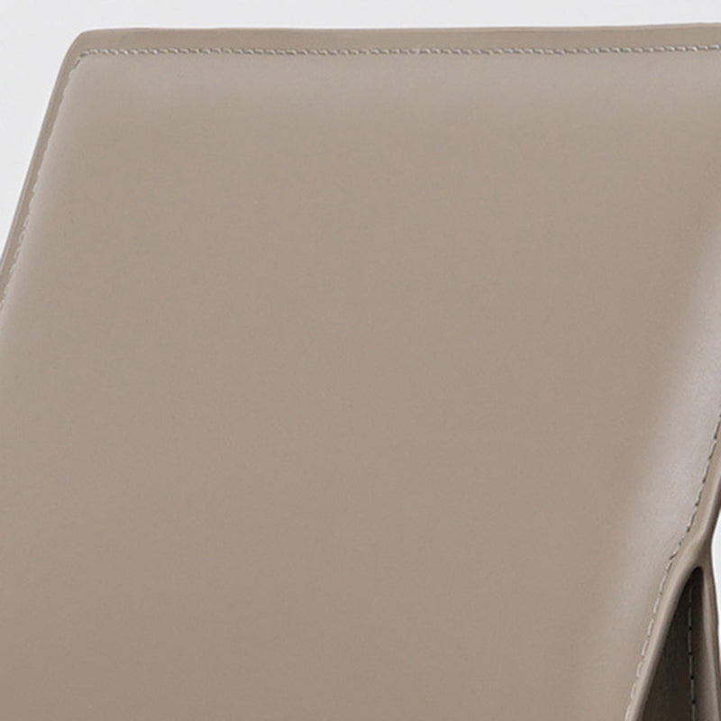 Metal Modern Dining Chair with Solid Back Matte Finish Indoor Side Chair