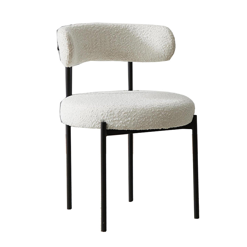 Open Back Dining Side Chair Contemporary Armless Dining Chairs
