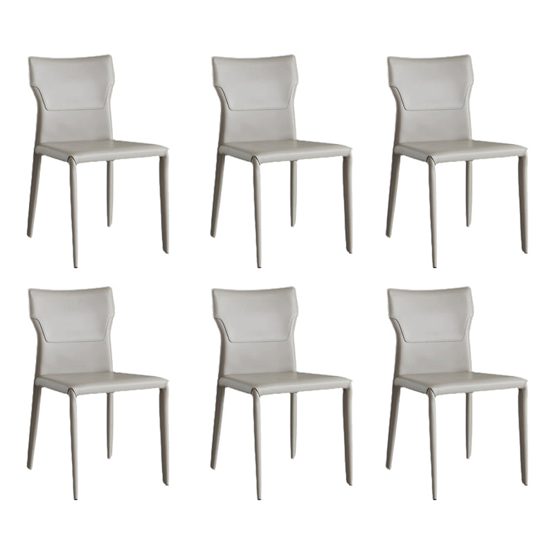 Contemporary Armless Dining Chairs Upholstered Chair for Home