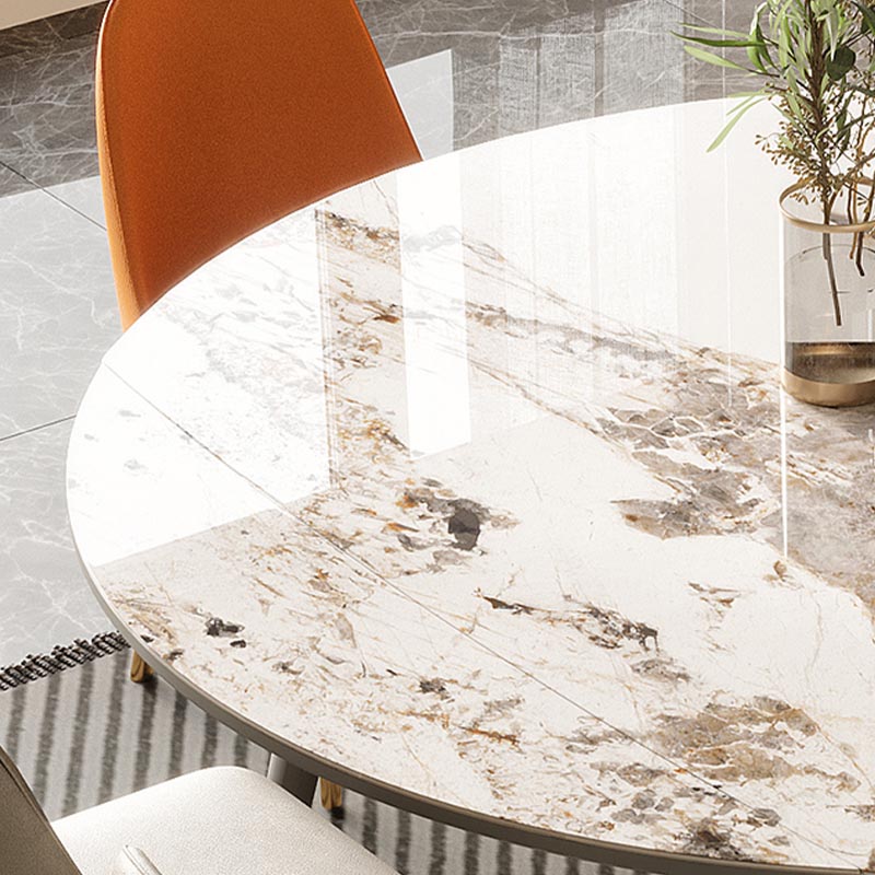 4-foot Solid Wood Table Round Traditional Luxury Extendable Dining Table