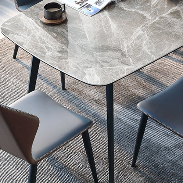 Rectangle Dining Room Table Industrial Kitchen Desk with 4 Legs