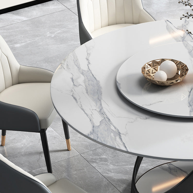 Sintered Stone Top Table Round Dining Table for Home Kitchen Dinner Furniture