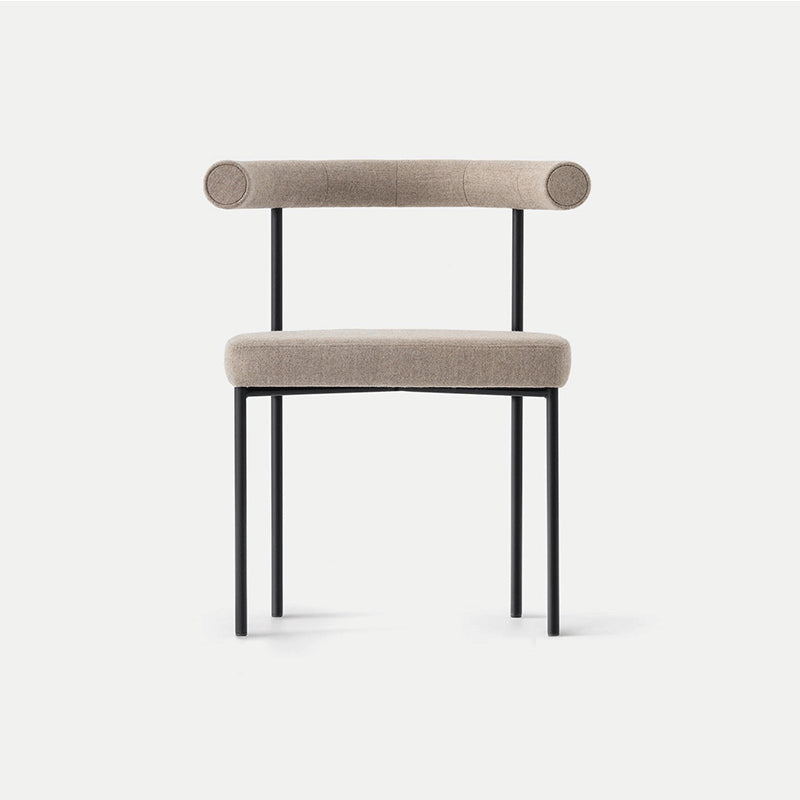 Open Back Dining Side Chair Contemporary Armless Dining Chairs for Home