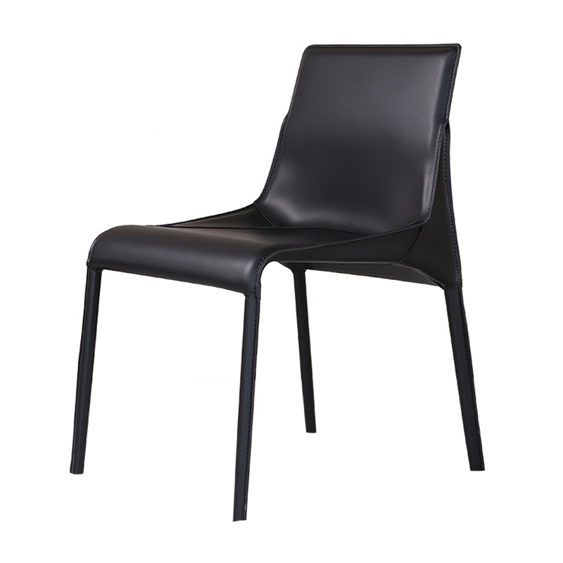 Upholstered Dining Chairs Modern Faux Leather Dining Side Chair