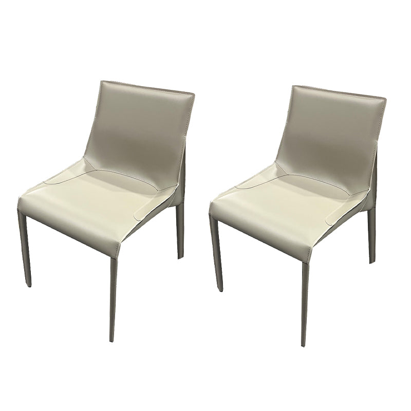 Upholstered Dining Chairs Modern Faux Leather Dining Side Chair