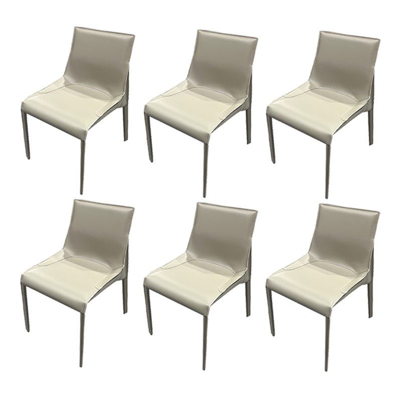 Upholstered Dining Chairs Modern Faux Leather Dining Side Chair