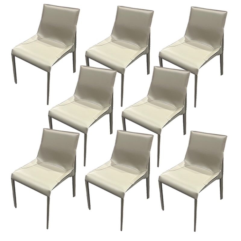 Upholstered Dining Chairs Modern Faux Leather Dining Side Chair