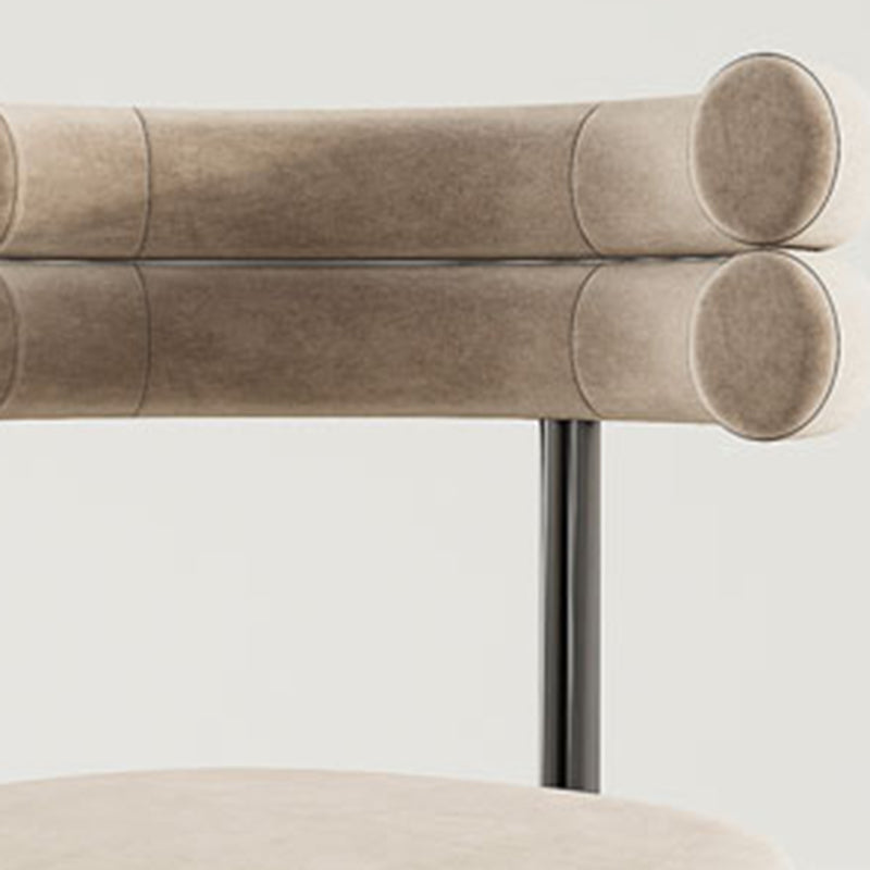 Contemporary Home Side Chair Upholstered Armless Dining Chairs