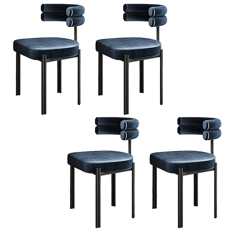 Contemporary Home Side Chair Upholstered Armless Dining Chairs