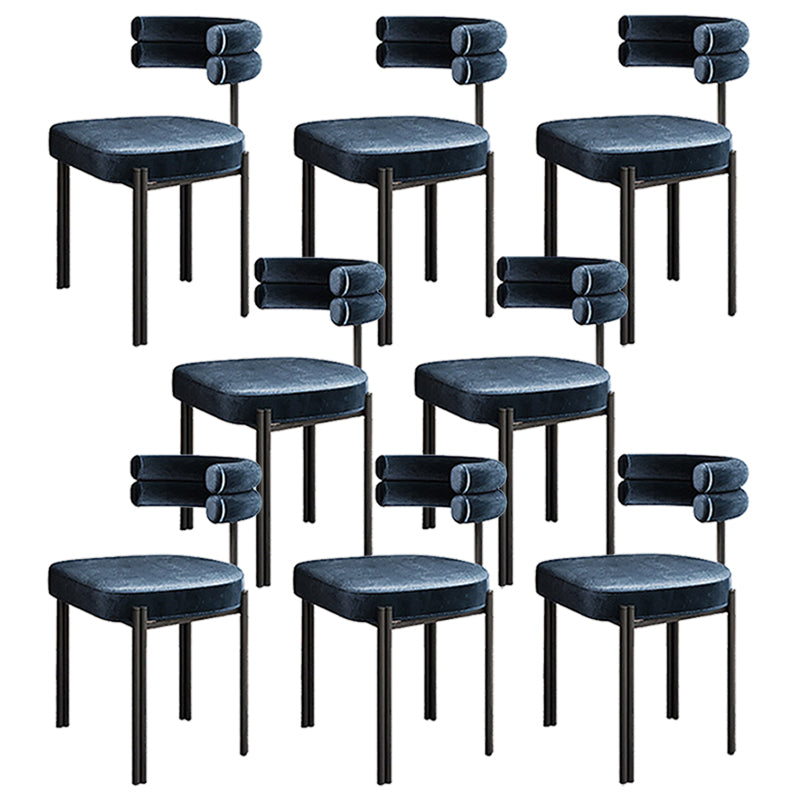 Contemporary Home Side Chair Upholstered Armless Dining Chairs