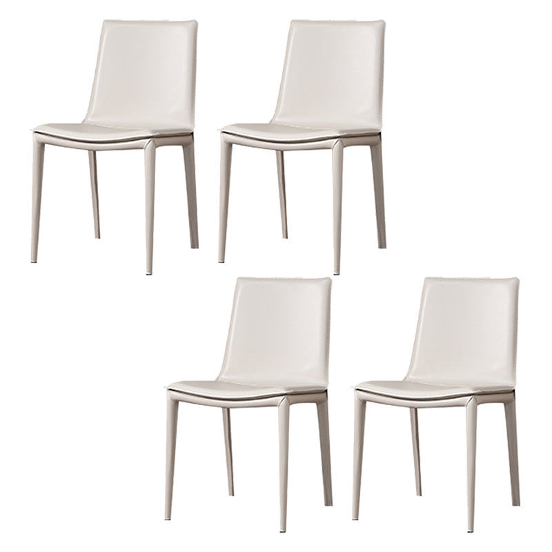Faux Leather Dining Chair Contemporary Side Dining Chairs for Home