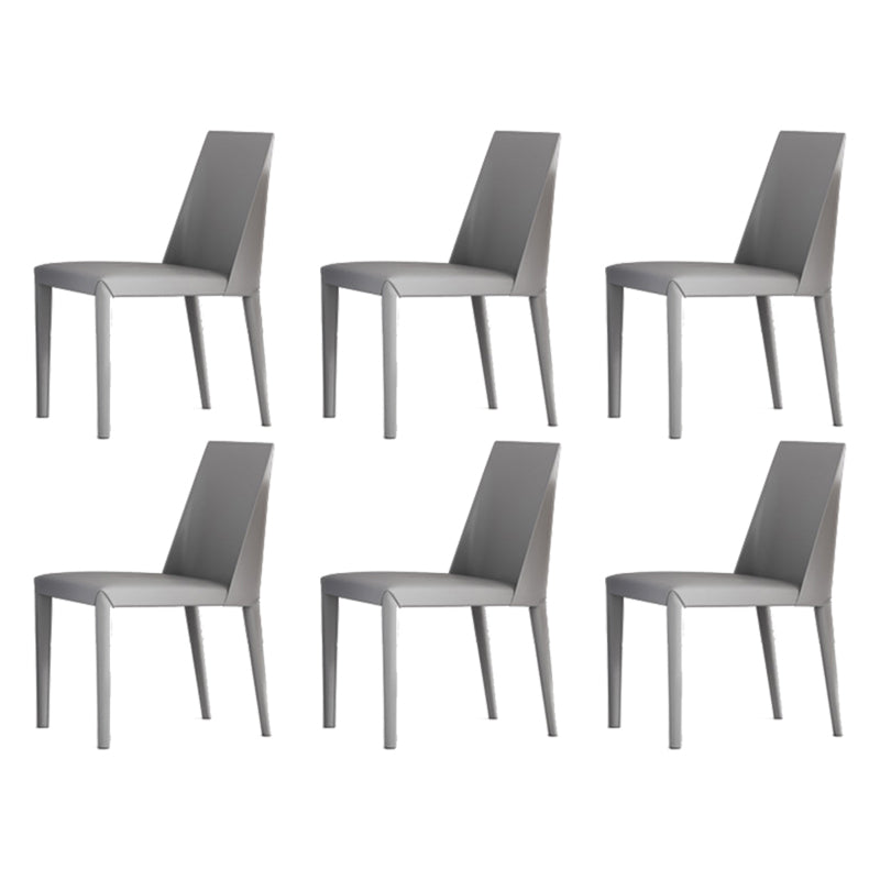 Matte Finish Dining Chair for Home Metal Modern Indoor Side Chair