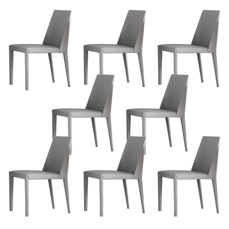 Matte Finish Dining Chair for Home Metal Modern Indoor Side Chair