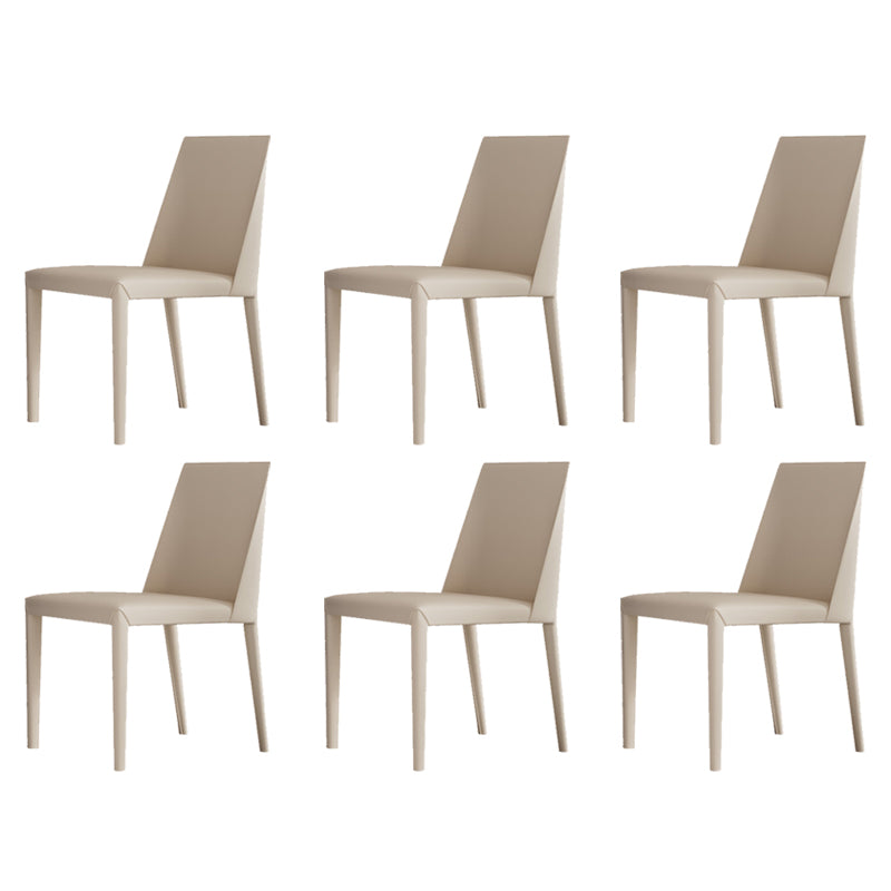 Matte Finish Dining Chair for Home Metal Modern Indoor Side Chair