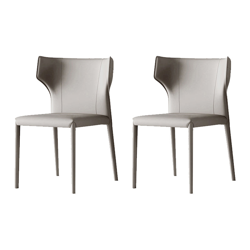 Matte Finish Dining Chair for Home Metal Modern Indoor Side Chair