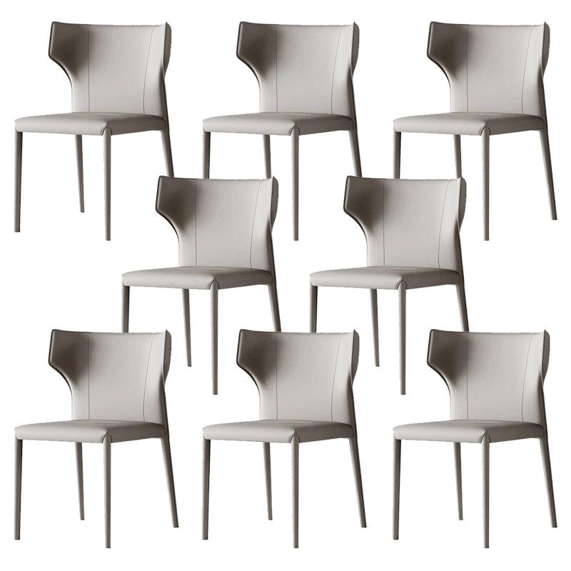 Matte Finish Dining Chair for Home Metal Modern Indoor Side Chair