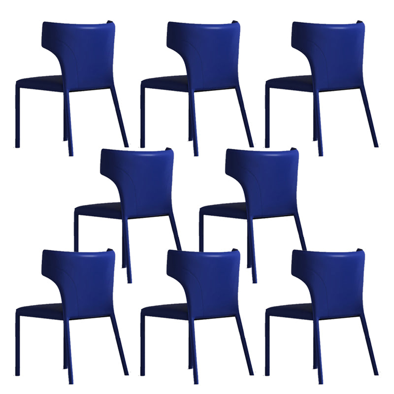 Matte Finish Dining Chair for Home Metal Modern Indoor Side Chair