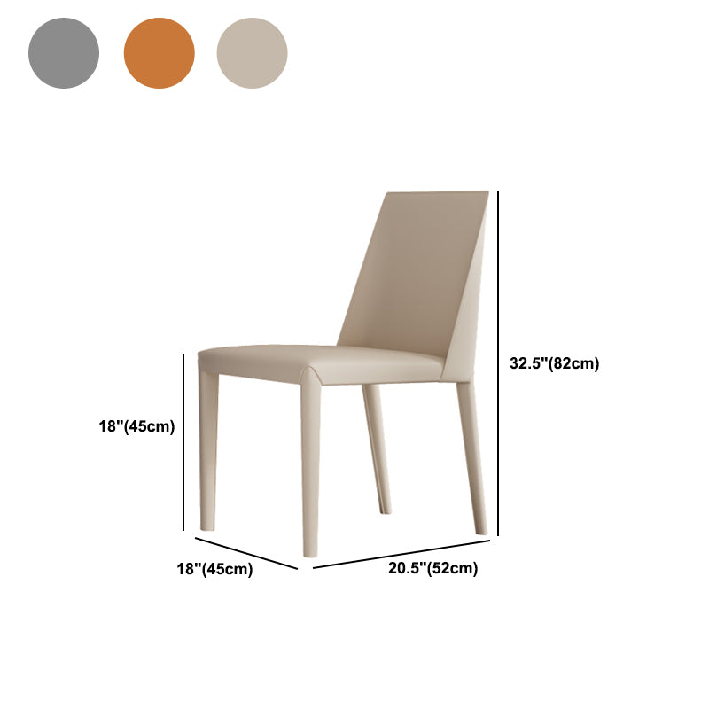 Matte Finish Dining Chair for Home Metal Modern Indoor Side Chair
