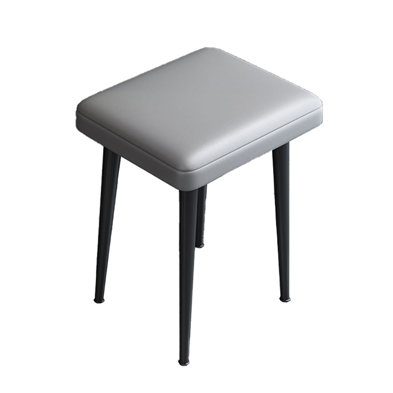 Modern 3 Drawers Vanity Desk 23.62" W Stone Top Dressing Table Stool Set