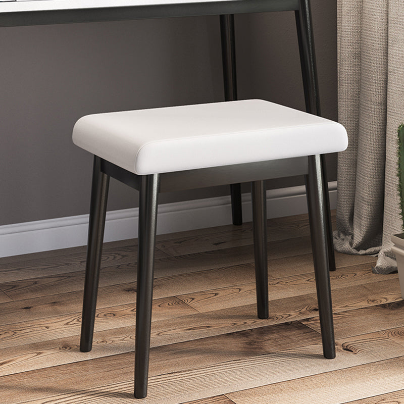 White Flip-Top Makeup Vanity Set Modern 29.53" H Dresser with Storage