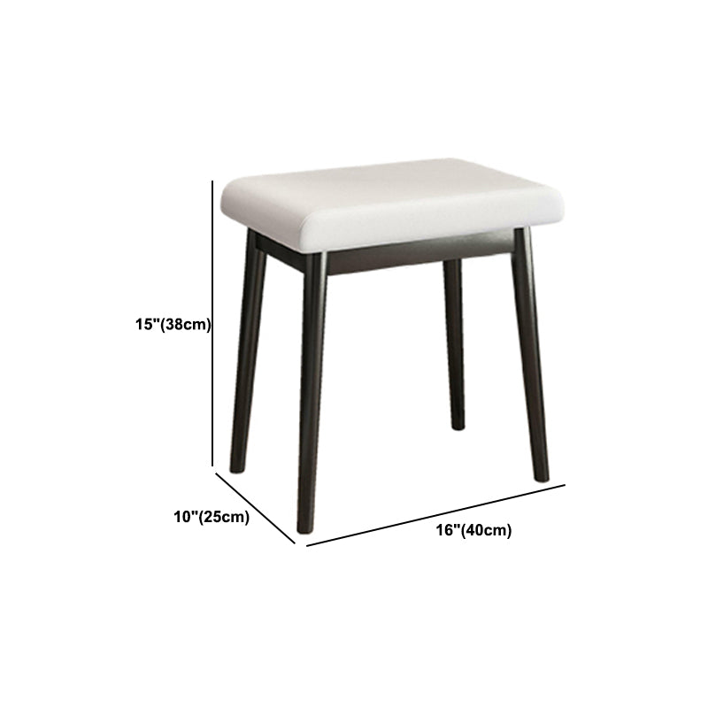 White Flip-Top Makeup Vanity Set Modern 29.53" H Dresser with Storage