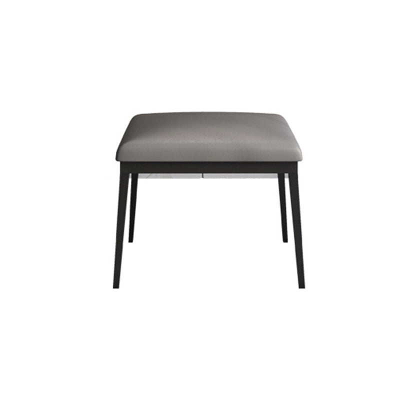 Contemporary Stone Top Vanity Set 2 Storage Drawers With Stool - 33.46" H