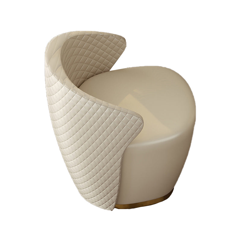 Luxurious Stone Vanity Table with Drawers 30.7" H Makeup Dressing Table Stool Set in Beige