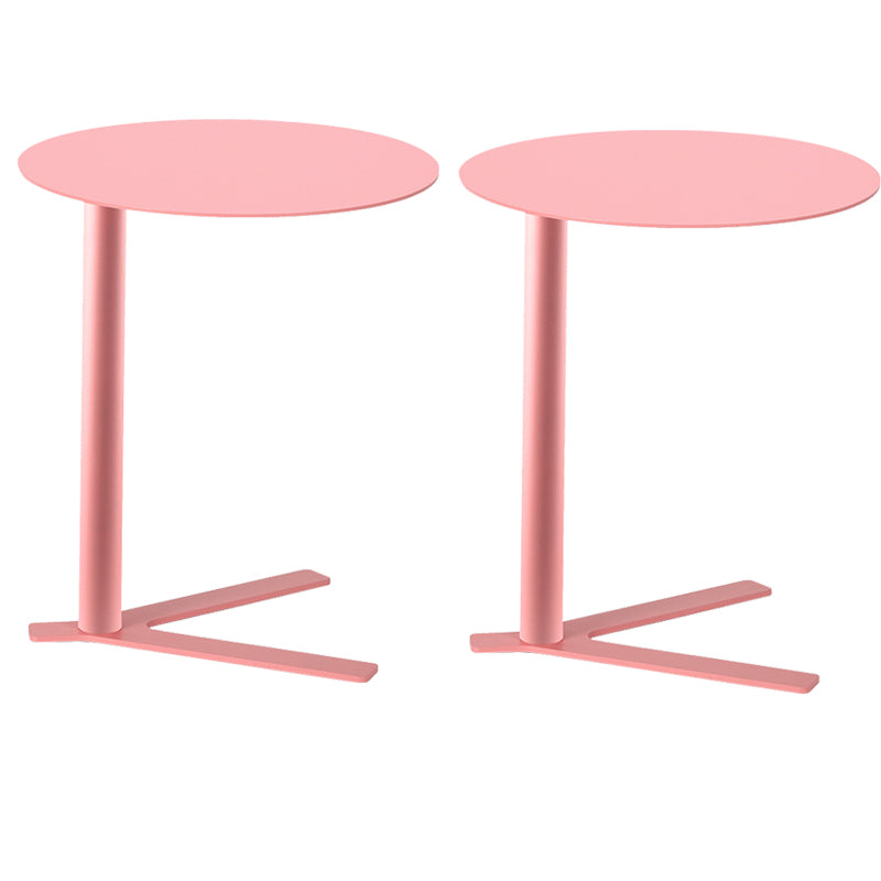 Metal Round Side End Table Minimalist Side Table for Living Room