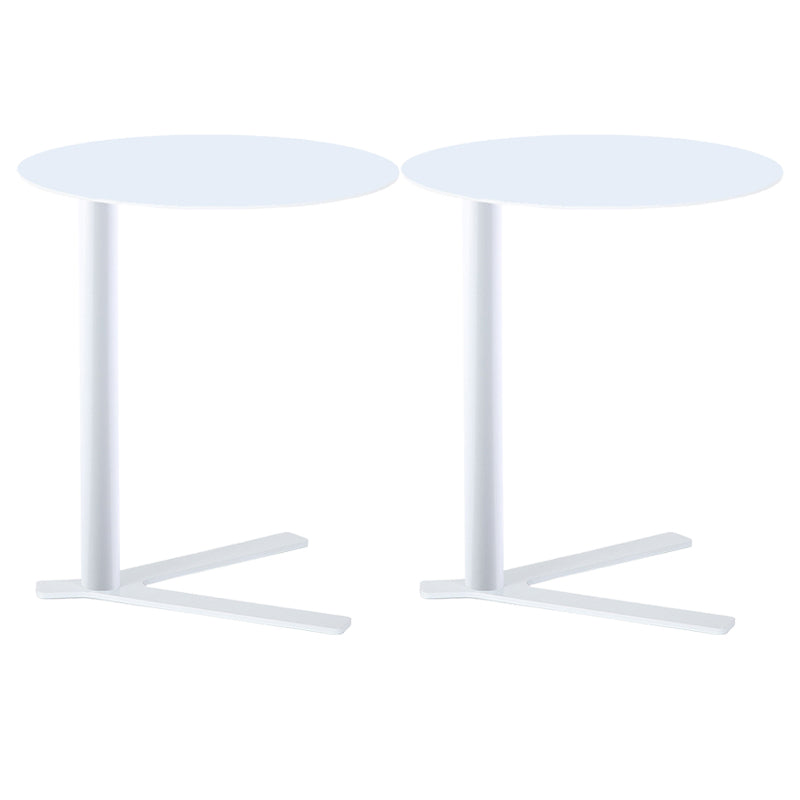 Metal Round Side End Table Minimalist Side Table for Living Room