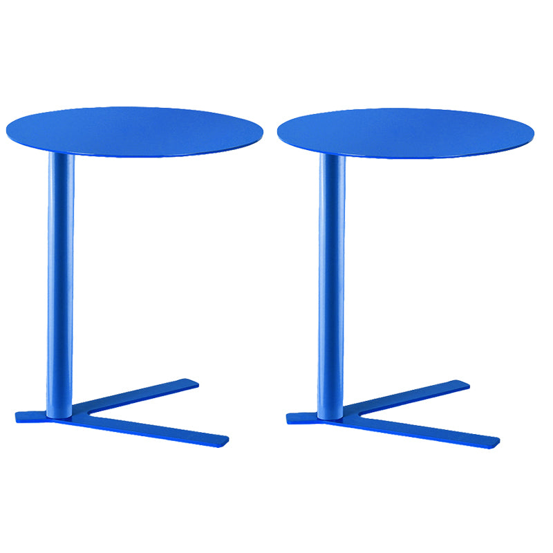Metal Round Side End Table Minimalist Side Table for Living Room