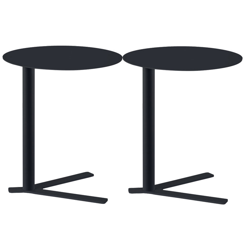 Metal Round Side End Table Minimalist Side Table for Living Room
