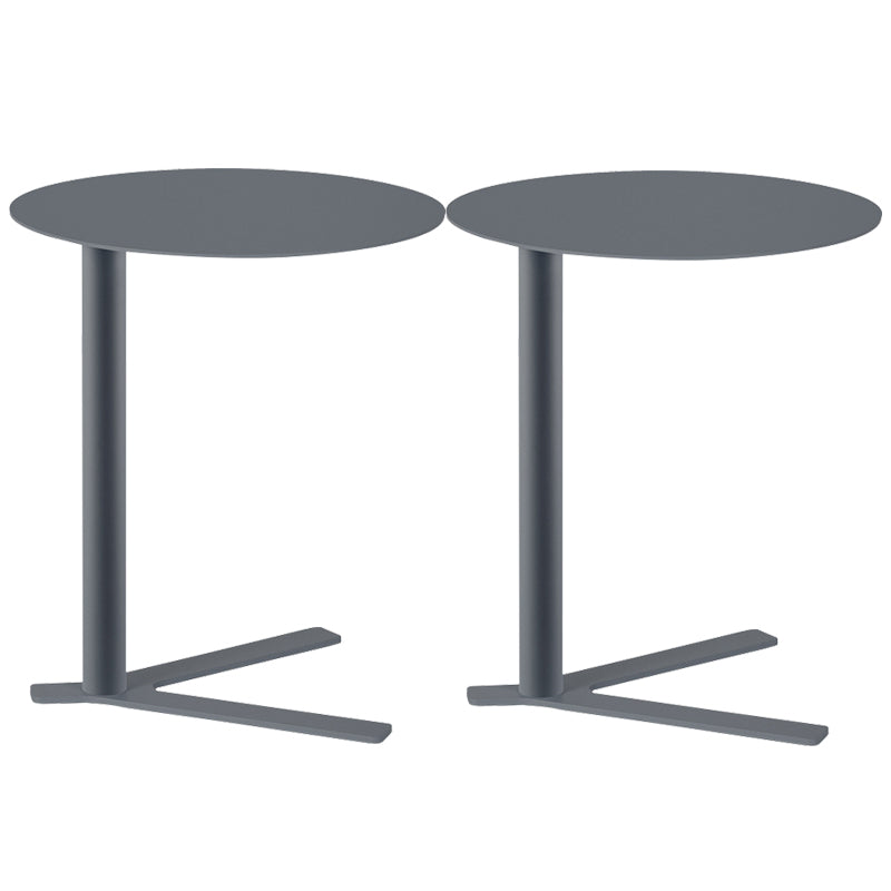 Metal Round Side End Table Minimalist Side Table for Living Room
