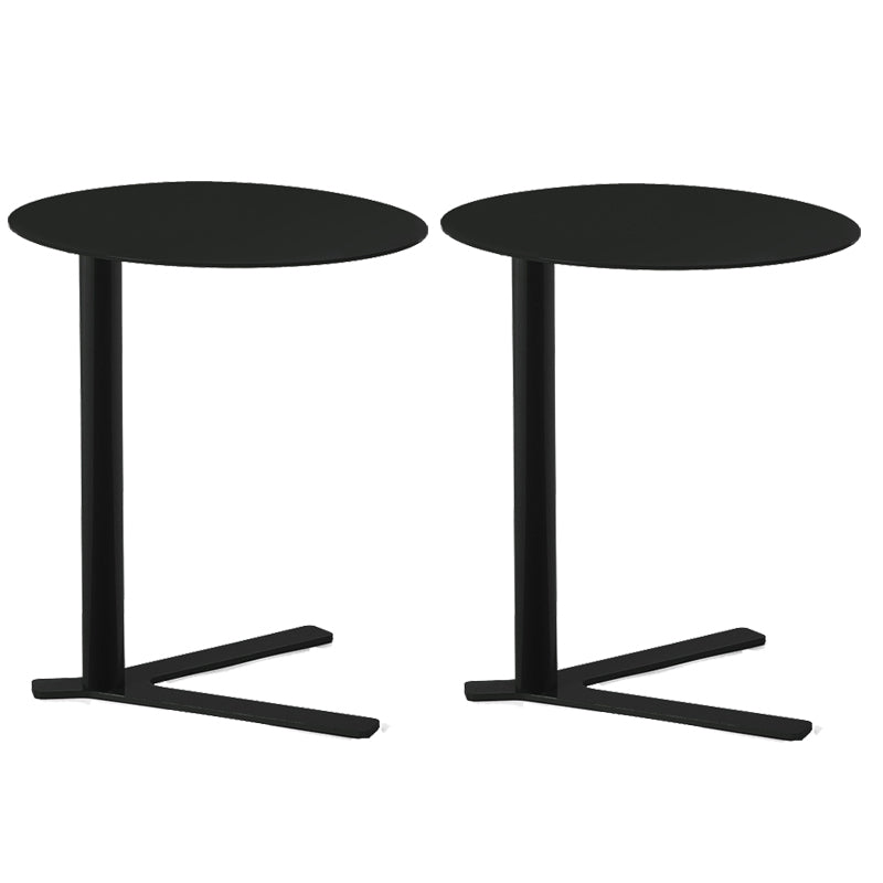 Metal Round Side End Table Minimalist Side Table for Living Room