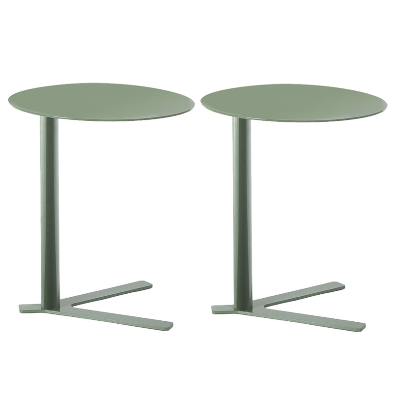 Metal Round Side End Table Minimalist Side Table for Living Room
