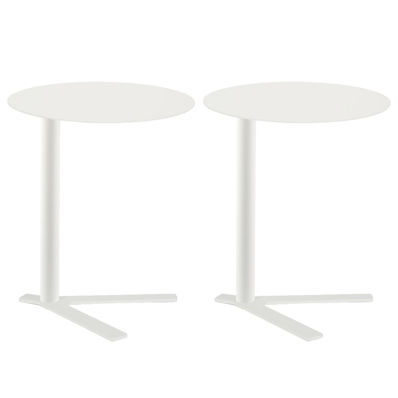 Metal Round Side End Table Minimalist Side Table for Living Room