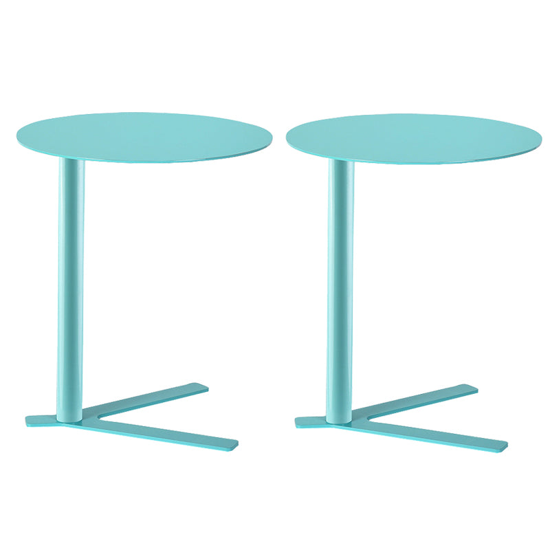 Metal Round Side End Table Minimalist Side Table for Living Room