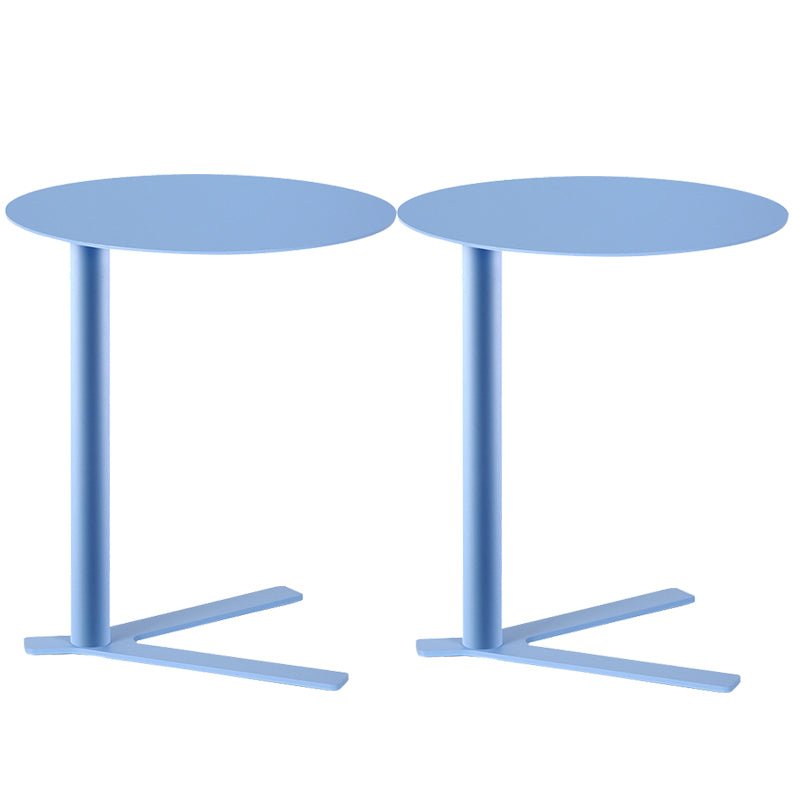 Metal Round Side End Table Minimalist Side Table for Living Room