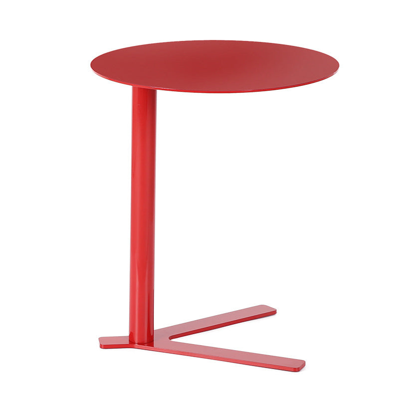 Metal Round Side End Table Minimalist Side Table for Living Room