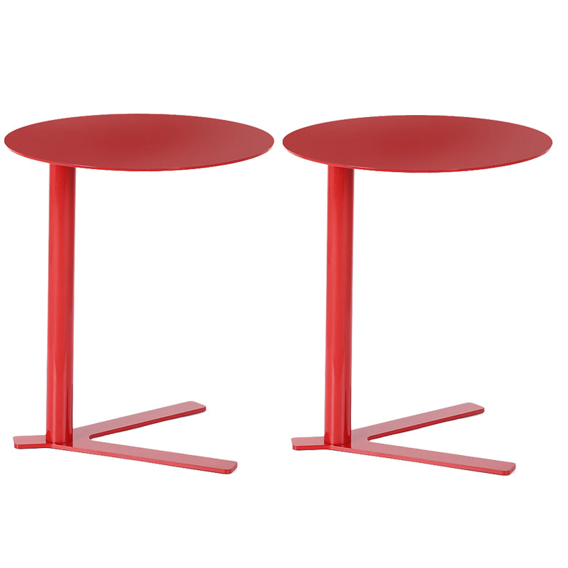 Metal Round Side End Table Minimalist Side Table for Living Room