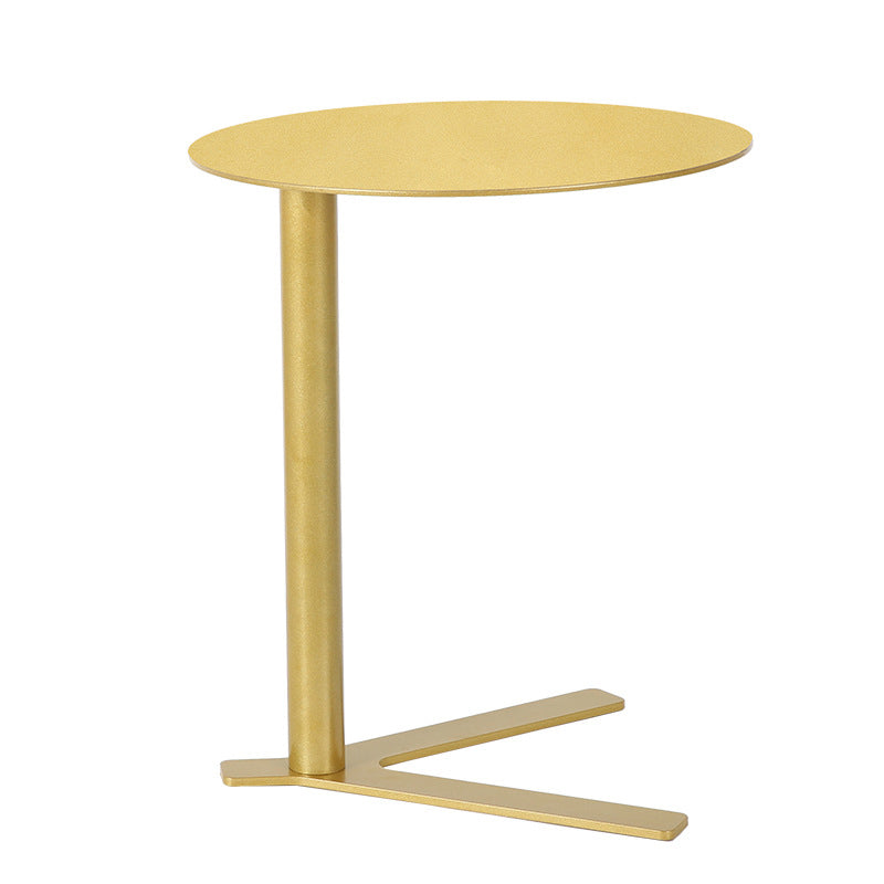 Metal Round Side End Table Minimalist Side Table for Living Room
