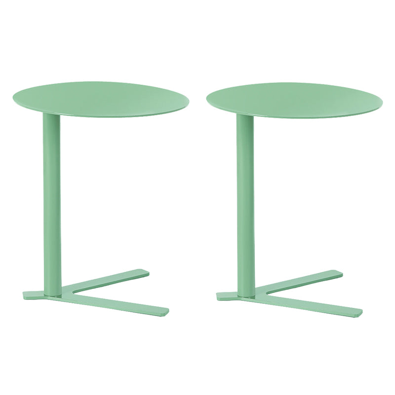Metal Round Side End Table Minimalist Side Table for Living Room