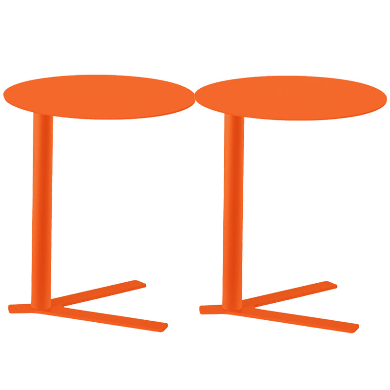Metal Round Side End Table Minimalist Side Table for Living Room