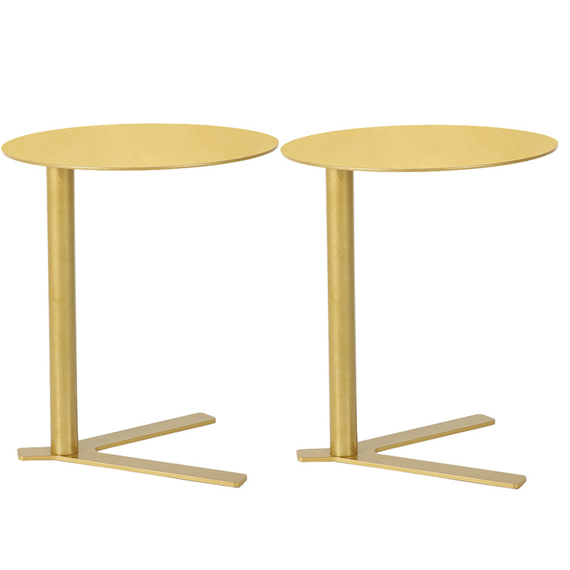 Metal Round Side End Table Minimalist Side Table for Living Room