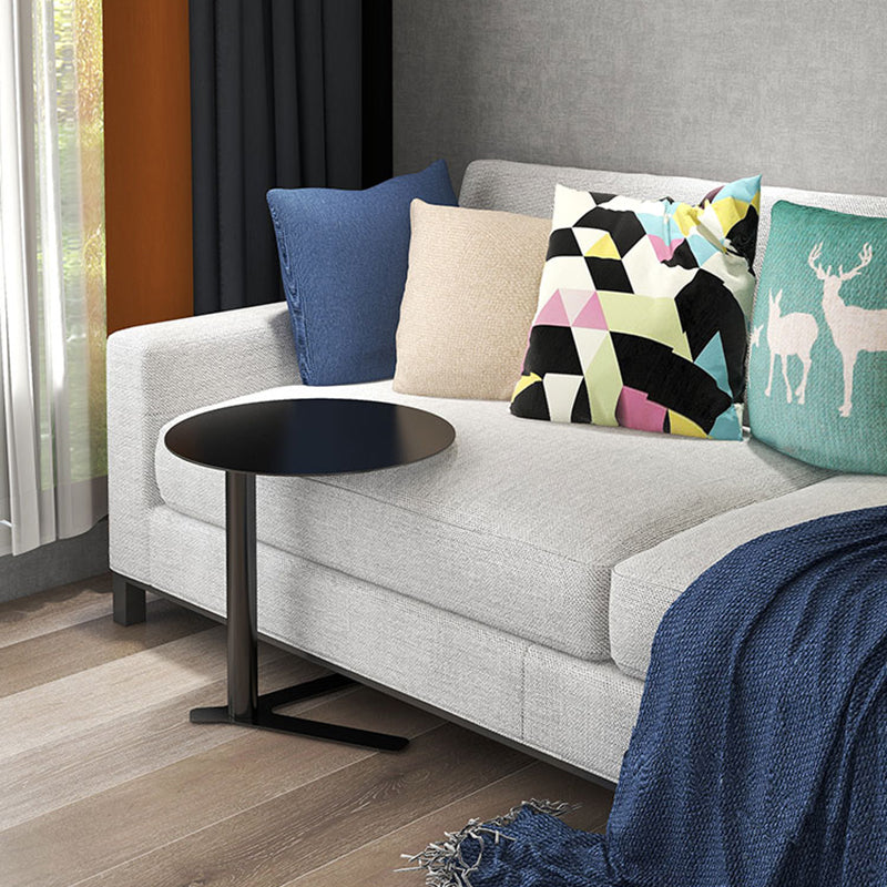 Metal Round Side End Table Minimalist Side Table for Living Room