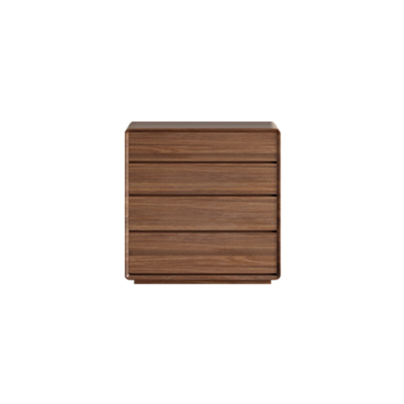 Modern Rectangle Cabinet Brown Wood Side Cabinet with Drawer