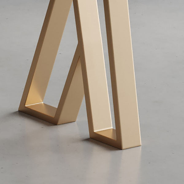 Glam Style Bar Table Set 1/2/5 Pieces Rectangle Bar Table with Metal High Stools for Home